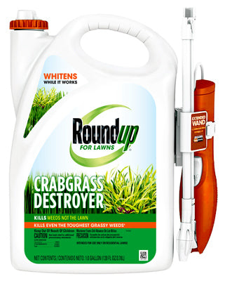 Roundup for Lawns Crabgrass Destroyer Weed Killer RTU Liquid 1 gal. (Pack of 4)