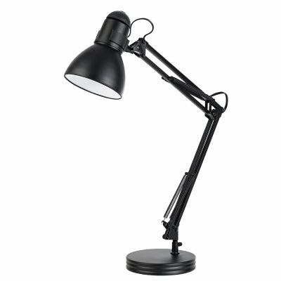 LED Swing Arm Desk Lamp, Black, 28-In.
