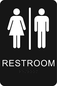 BRAILLE SIGN RESTROOM