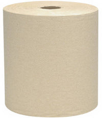 Hard-Roll Towels, Brown, 8-In. x 800-Ft., 12-Pk.