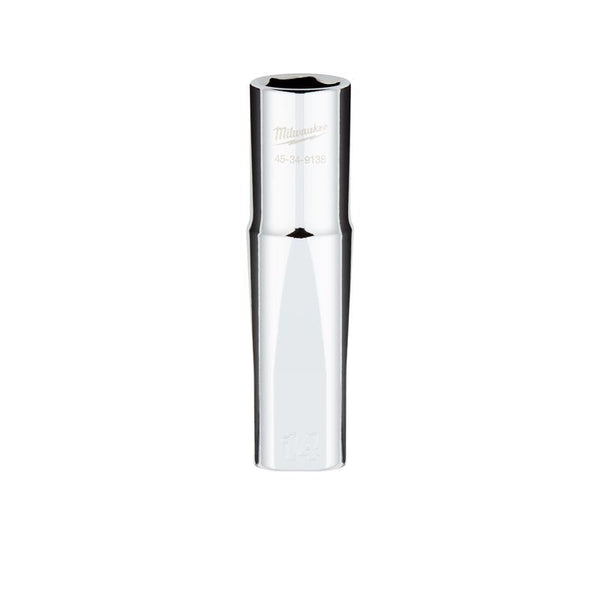 Dado profundo estándar de 6 puntas métrico de 14 mm x 1/2 pulg. de Milwaukee, 1 pieza