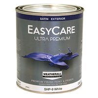 1-Qt. Satin White Latex Exterior Paint (Pack of 4)