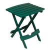 Adams Quik-Fold Hunter Green Rectangular Resin Folding Side Table