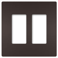 Legrand Radiant Bronze 2 gang Thermoplastic Nylon GFCI/Rocker/Toggle Wall Plate 1 pk