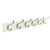 Amerock  27 in. L Fiberboard/Zinc  Medium  6-Hook  Rack  1 pk