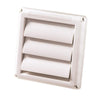 Deflect-O Jordan 4.75 in. L X 4 in. D White Plastic Dryer Vent Cover