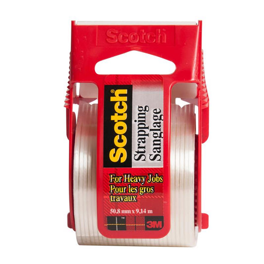 Scotch 50 2" X 360" Scotch┬« Super Strength Strapping Tape (Pack of 6)