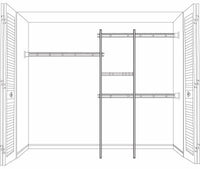 5 to 8-Ft. Shelf & Rod Closet Organizer Kit