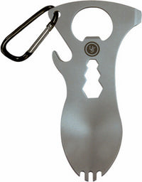 Spork Camping Multi-Tool, Silver (Pack of 4)