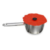 Charles Viancin 6 in. W Red Silicone Small Poppy Lid