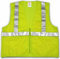 Safety Vest, Lime/Yellow Mesh Polyester, 2XL-3XL