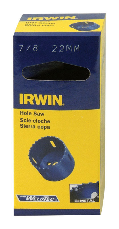 Irwin  7/8 in. Bi-Metal  Hole Saw  1 pc.