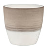 Scheurich 3-3/4 in. H x 4-1/4 in. W Ceramic Vase Planter Espresso Cream (Pack of 6)