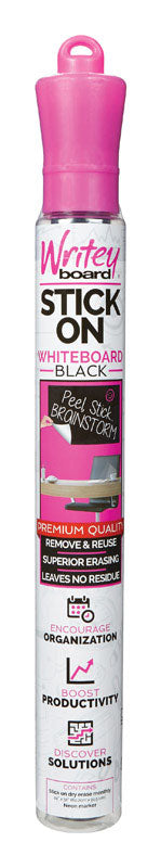 Writey Board Glossy Black Stain Proof Writing Surface Restickable Dry Erase Whiteboard 2 x 3 ft.