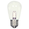 1.4W LED S14 CLEAR MED BASE