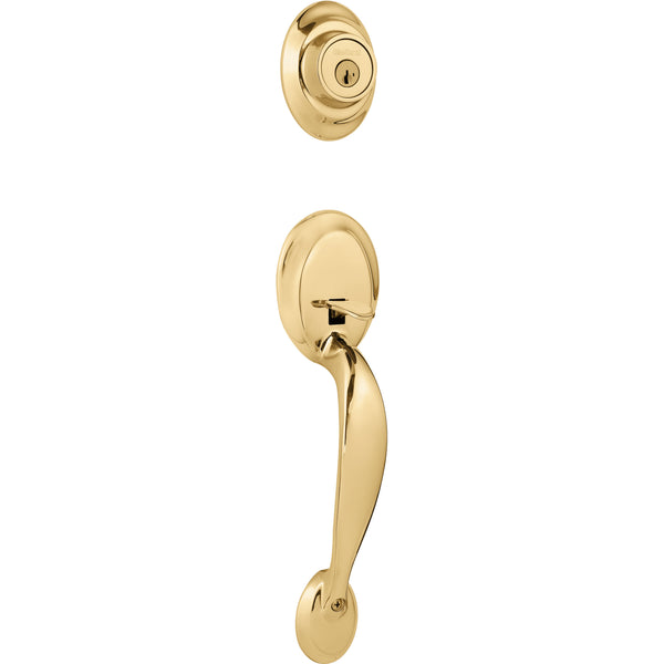 687DA LIP 3 SMC RCAL RCS Dakota Handleset with SC1 Keyway - Polished Brass