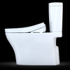 TOTO® WASHLET®+ Aquia IV® Arc Two-Piece Elongated Dual Flush 1.28 and 0.8 GPF Toilet with S550e Bidet Seat, Cotton White - MW4483056CEMFG#01