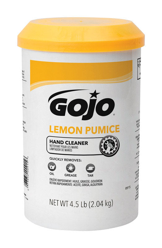 Gojo Lemon Scent Pumice Hand Cleaner 4.5 lb. (Pack of 6)