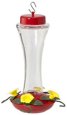 Audubon Hummingbird 1 lb Glass/Plastic Nectar Nectar Feeder 4 ports