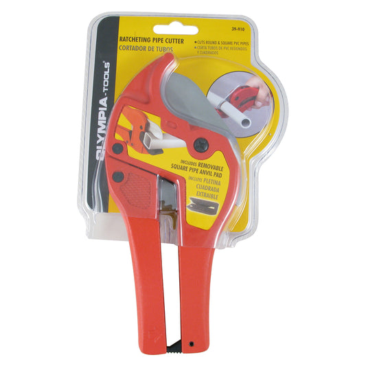 Olympia Tools Ratcheting Pipe Cutter 9.45 in. L Red 1 pc