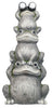 Alpine Corporation Qwr848slr Solar Three Stack Frogs With Led Light Statue