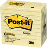 3M Post-it 3 in. W X 3 in. L Yellow Sticky Notes 6 pad