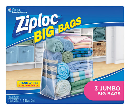 Ziploc Big Bags 32.4 in. H x 24 in. W x 24 in. D Storage Bag (Pack of 4)