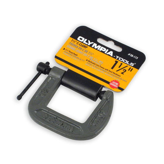 Olympia Tools 1.5 in. D Heavy Duty C-Clamp 1 pc