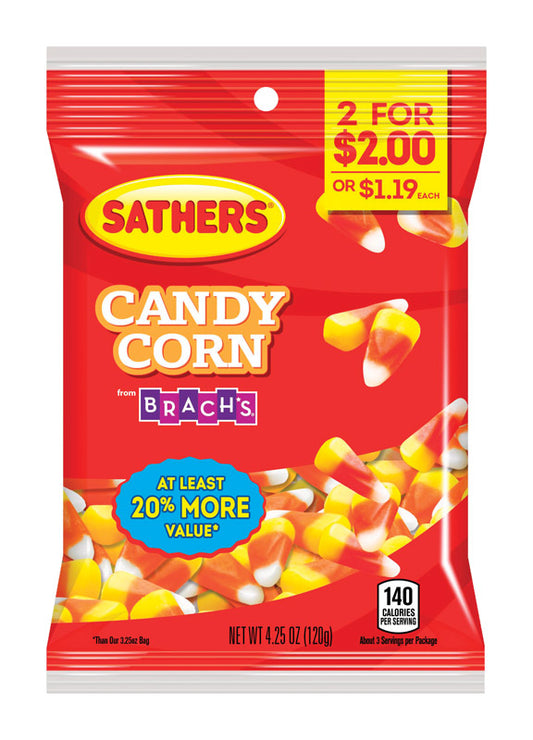 Sathers Brach's Sweet Candy Corn 4-1/4 oz. (Pack of 12)