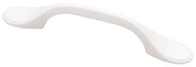 5-In. White Spoon Foot Cabinet Pull