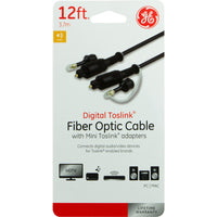 GE 12 ft. L Fiber Optic Digital Cable