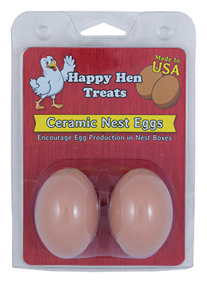 Happy Hen  Ceramic  Brown Nest Egg