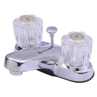 Ultra Faucets Polished Chrome Centerset Bathroom Sink Faucet 4 in.