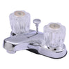 Ultra Faucets Polished Chrome Centerset Bathroom Sink Faucet 4 in.