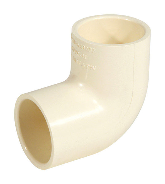 Codo CPVC de 3/4 pulg. de diámetro x 3/4 pulg. de deslizamiento, cédula 40 de KBI (paquete de 20)
