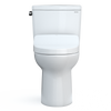 TOTO® Drake® WASHLET®+ Two-Piece Elongated 1.28 GPF TORNADO FLUSH® Toilet with Auto Flush, Cotton White - MW7763046CEGA#01
