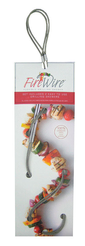 Fire Wire  31 in. L Stainless Steel  BBQ Skewer