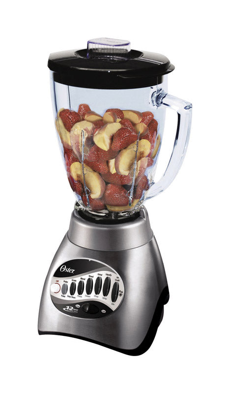 Oster Precise Blend Silver Nickel 12-Speed Dishwasher Safe Blender 45W 48-Cup Capacity