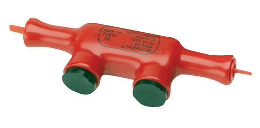 Burndy #6-#4  Insulated Wire Inline Splicer Reducer Red 1 pk