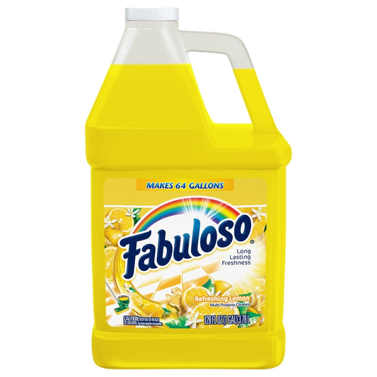 Fabuloso Lemon Scent All Purpose Cleaner Liquid 128 oz (Pack of 4)