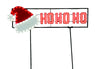 Santa's Best  LED Hat/Ho Ho Ho  Christmas Sign  Plastic  Red/White