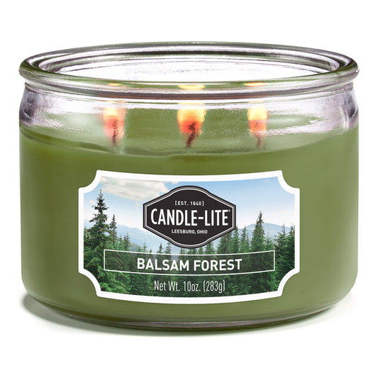 Candle Lite Green Balsam Forest Scent Candle 10 oz (Pack of 4)