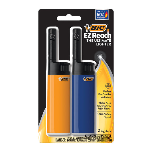 BIC EZ Reach Lighter 2 (Pack of 12).