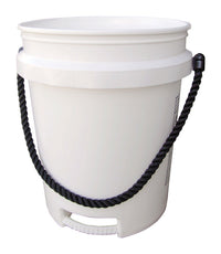 Encore  White  5 gal. Polyethylene  Paint Pail