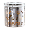 Oggi Corporation 8300 130 Oz Stainless Steel Airtight Pet Treat Canister (Pack of 3)