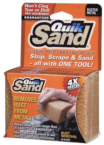 Quik Sand 32012 Rusted Metal Abrasive Sanding Block