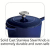 2.5 Qt Enameled Cast-Iron Series 1000 Covered Sauce Pan - Gradated Cobalt