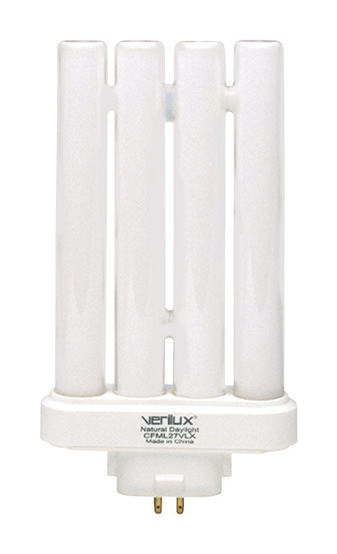 Verilux  Natural Spectrum  27 watts T5  3.25  Dia. x 6 in. L CFL Bulb  Natural Light  Tubular  6500 K