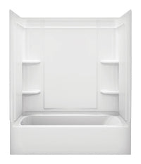Sterling 71171110-0 60" X 30" X 16" White Bath Tub With Left-Hand Drain