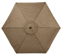 Living Accents  Carlise  9 ft. Tiltable Tan  Patio  Umbrella